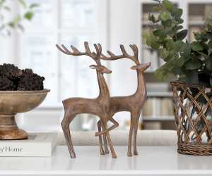 St Anton Standing Reindeer Christmas Decoration