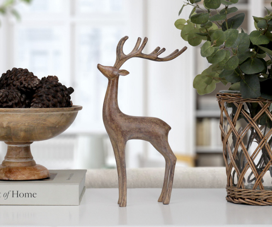St Anton Standing Reindeer Christmas Decoration