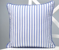 Bay Blue Ticking Stripe Cushion