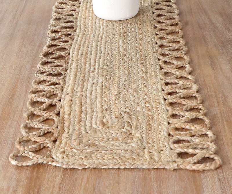 Medina Loop Jute Table Runner - 140cm