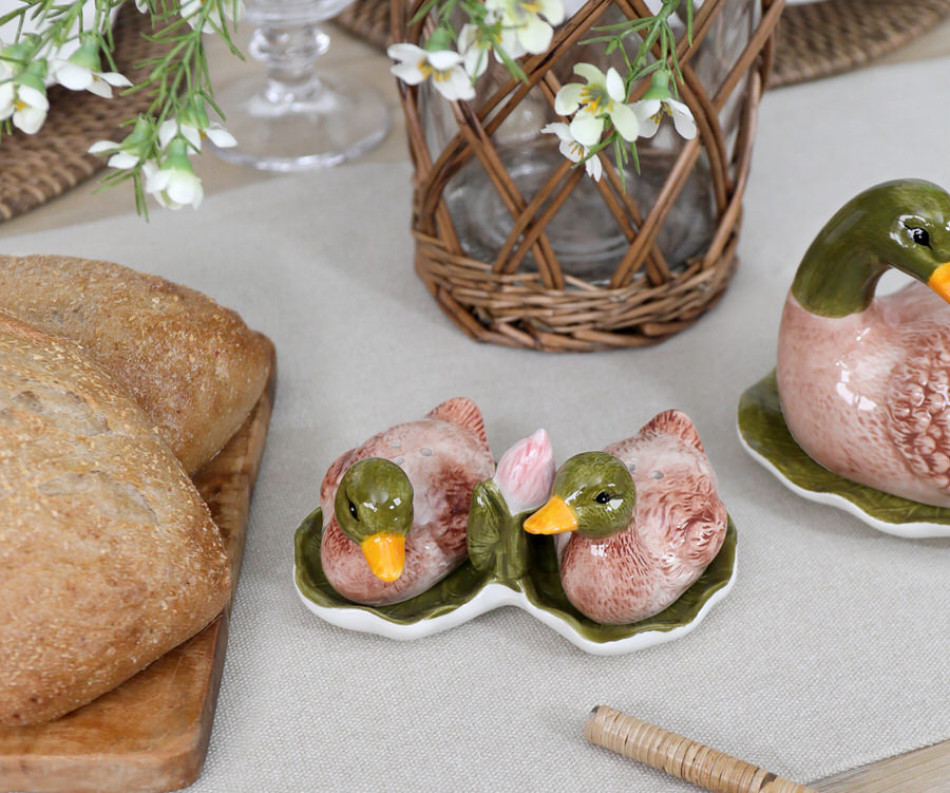 Set Mallard Duck Salt & Pepper Shakers