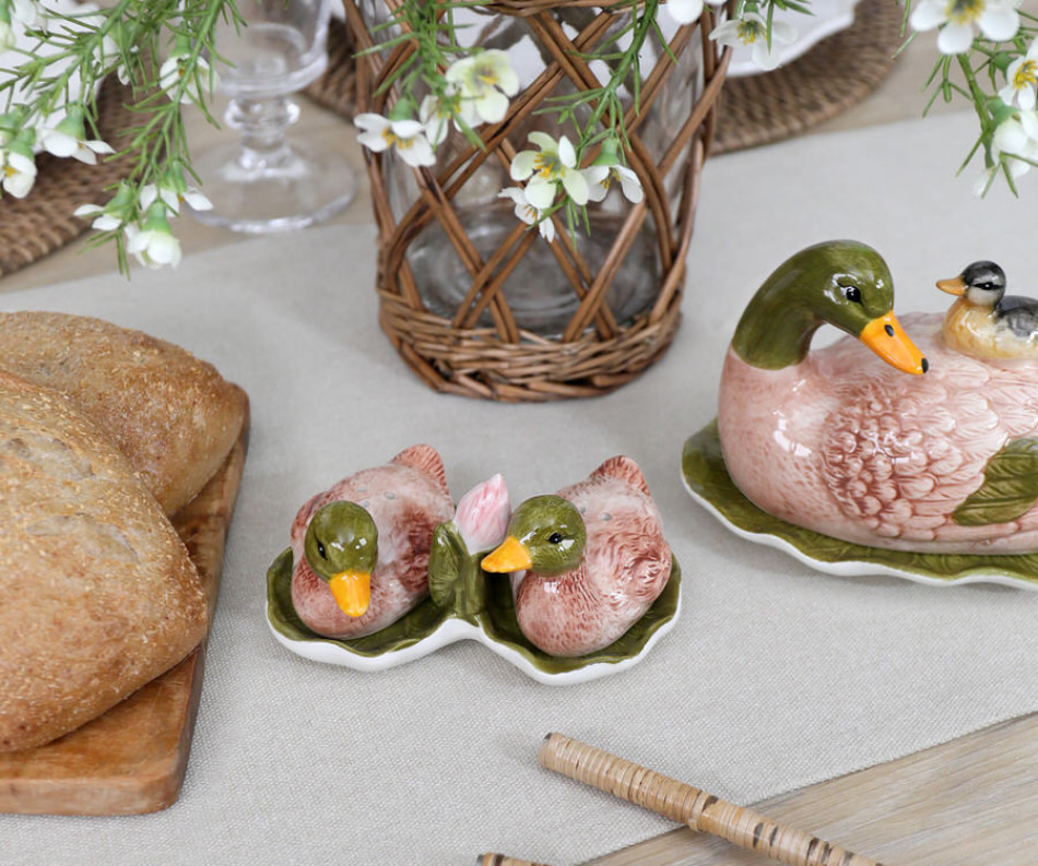 Set Mallard Duck Salt & Pepper Shakers