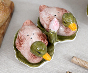 Set Mallard Duck Salt & Pepper Shakers