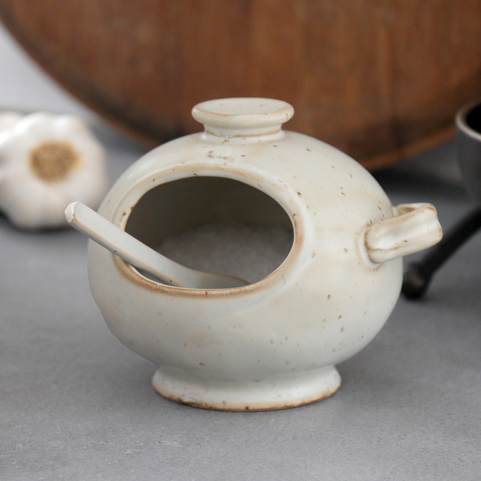 Ashbury Ceramic Salt Pig, decorative home accessory