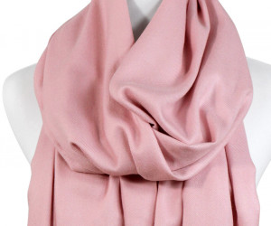 Ascot Cashmere Scarf Pom Pom - Pink, a fashion accessory for completing an everyday outfit