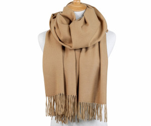 York Fringed Winter Scarf - Camel, a wearable or carry accessory designed for practical personal styling