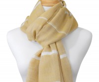 Yellow Santorini Silver Stripe Scarf