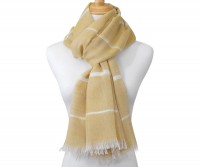 Yellow Santorini Silver Stripe Scarf