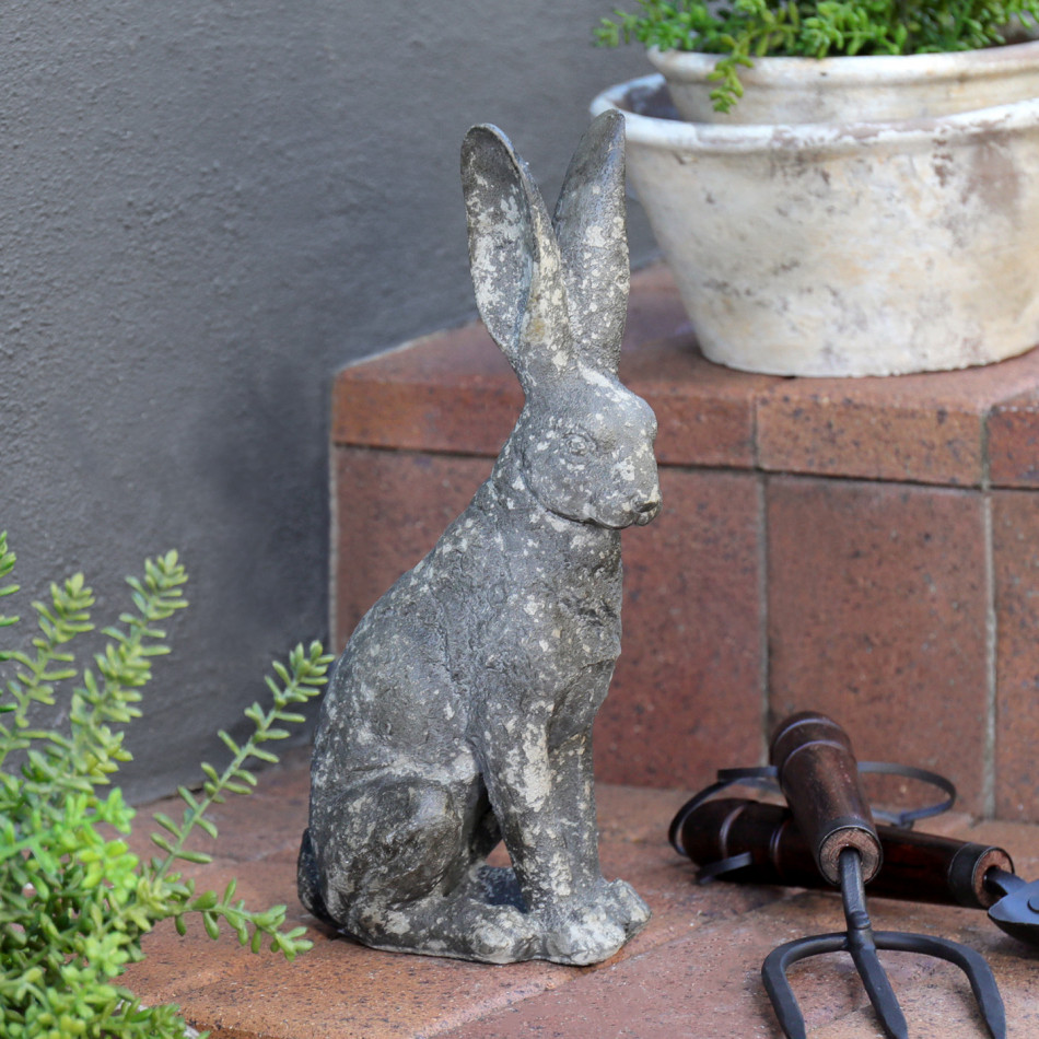 Brambles Vintage Rabbit Sculpture, a decorative accent for shelf or tabletop display