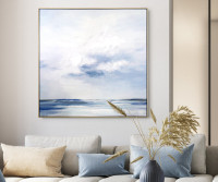 Sea Haven Coastal Framed Canvas Painting