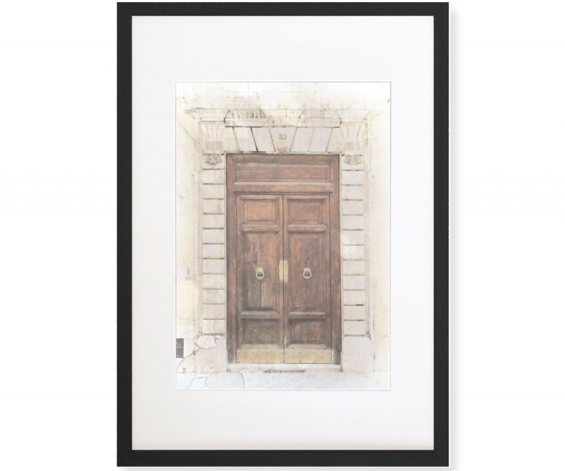Antica Roman Door 2 - A2 Framed Print