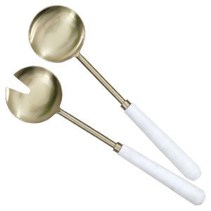 Set 2 Fraser Marble Salad Servers
