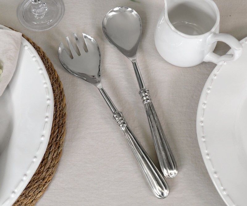 Set 2 Harlington Silver Salad Servers Homewares Online Dining