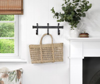 Shepherd Black Iron 3 Hook Coat Rack