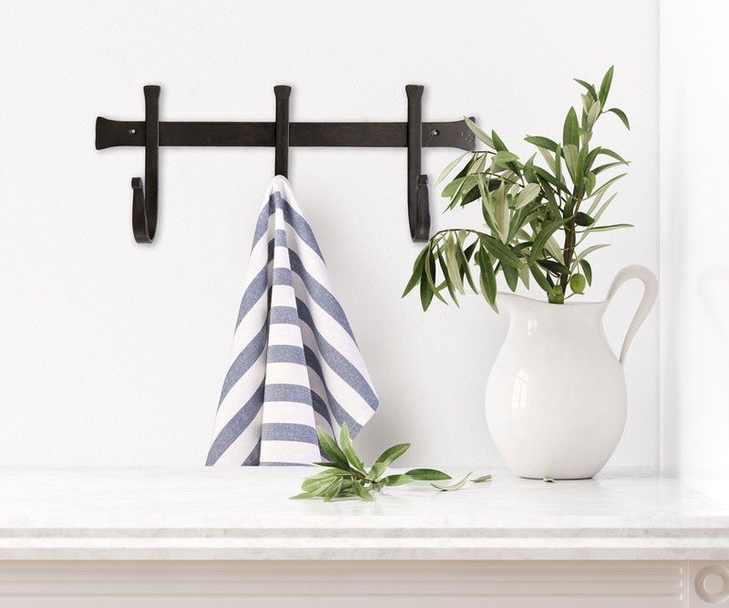 Shepherd Black Iron 3 Hook Coat Rack