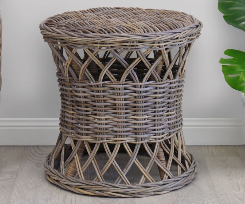 Clifton Round Rattan Side Table