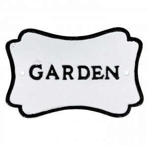 Cotswold Garden Sign - Vintage Cast Iron, a decorative sign for a wall, doorway or entrance