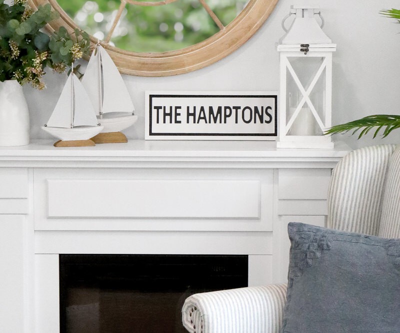 'The Hamptons' Wall Sign