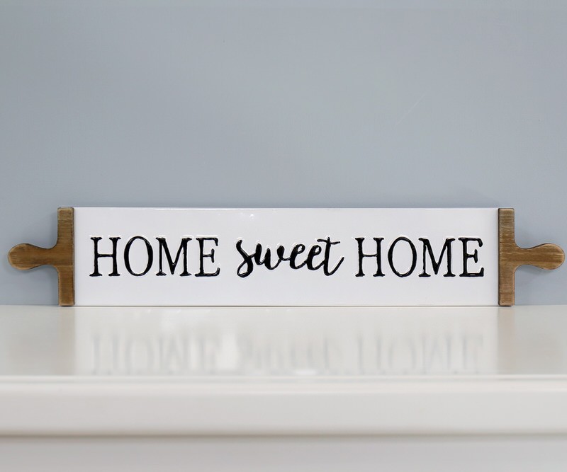 Home Sweet Home Enamel Wall Sign