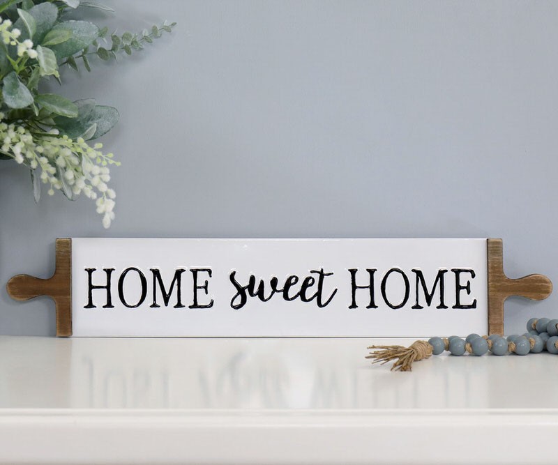 Home Sweet Home Enamel Wall Sign