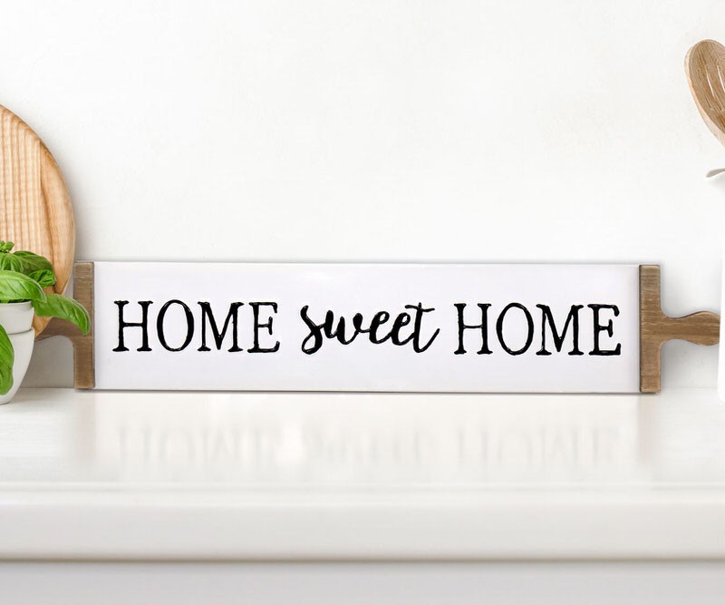 Home Sweet Home Enamel Wall Sign