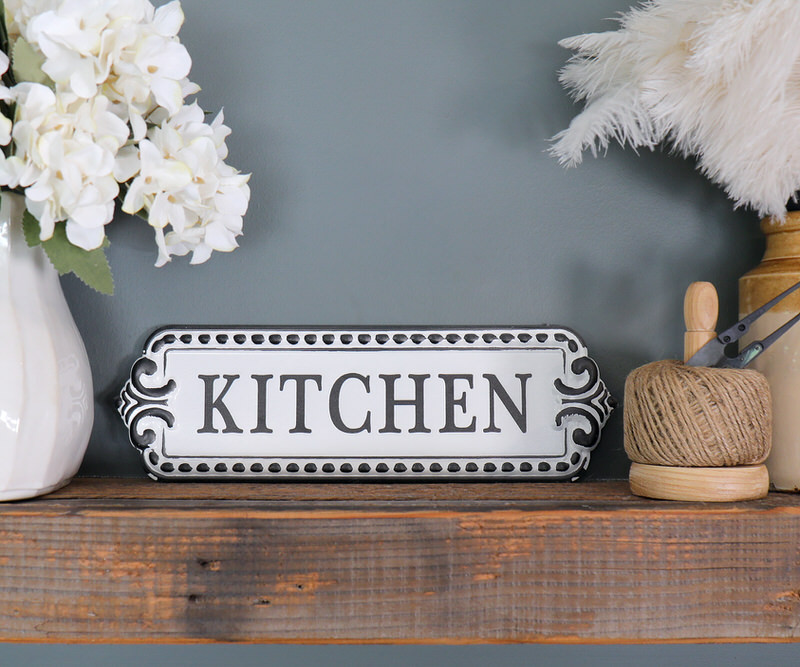 Chilton Vintage Enamel Kitchen Sign