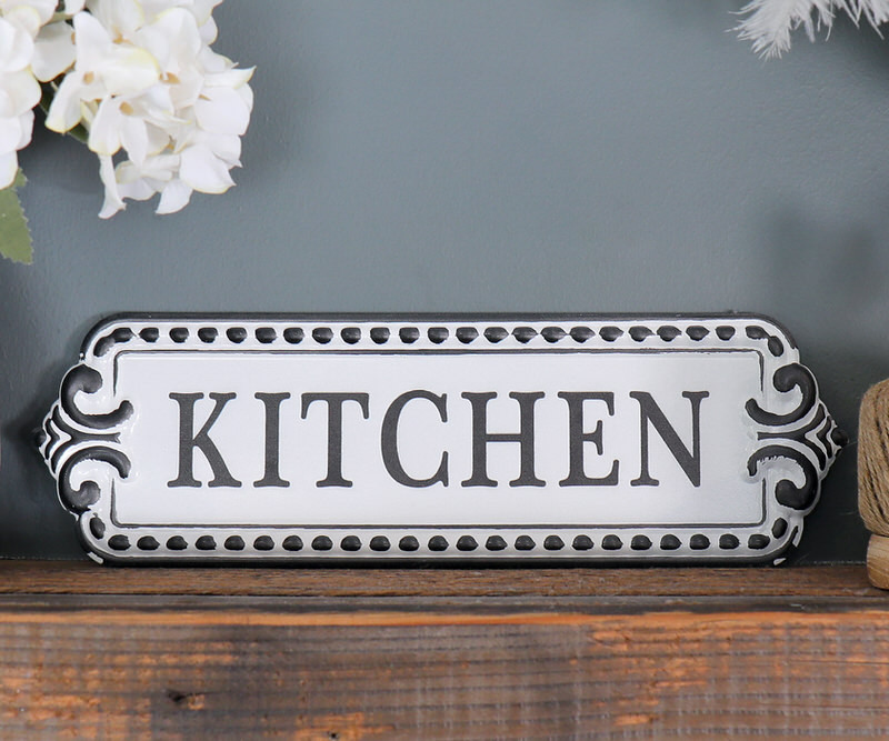 Chilton Vintage Enamel Kitchen Sign