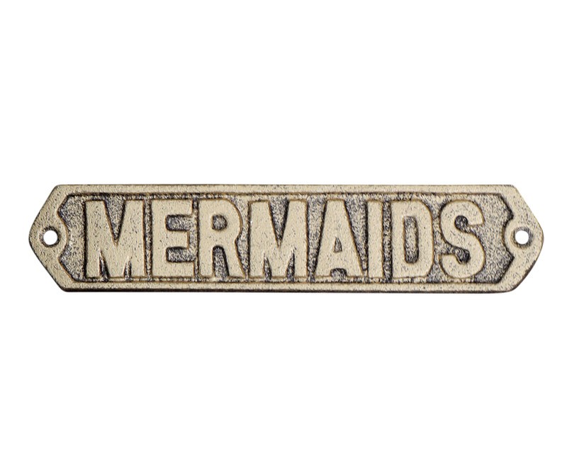 Mermaids Wall Sign - Ladies Bathroom Sign