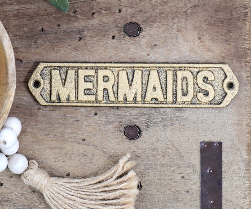 Mermaids Wall Sign - Ladies Bathroom Sign