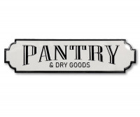 Pantry & Dry Goods Enamel Wall Sign