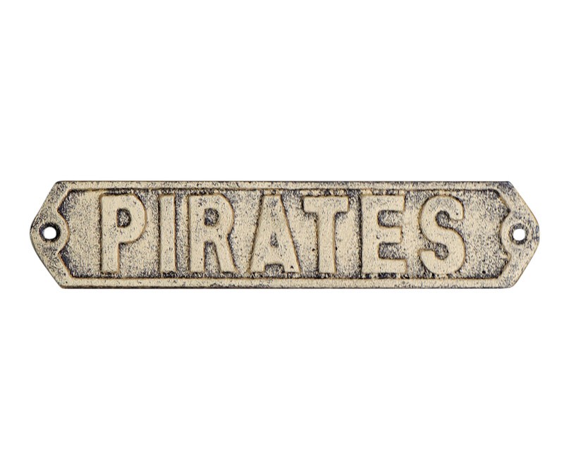 Pirates Wall Sign - Men's Bathroom Sign