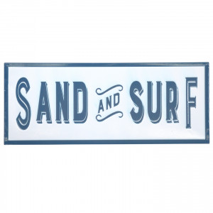 Sand & Surf Wall Sign - Beach House Sign, a decorative sign for a wall, doorway or entrance