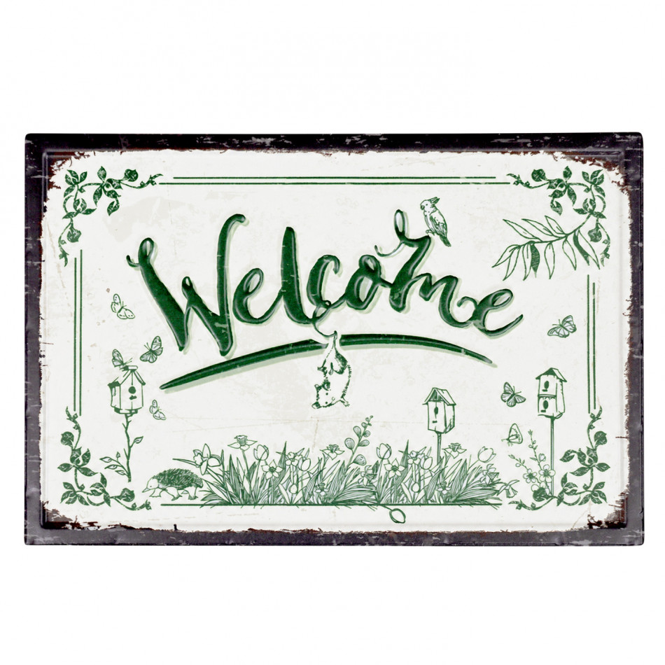Secret Garden Welcome Sign, a decorative sign for a wall, doorway or entrance