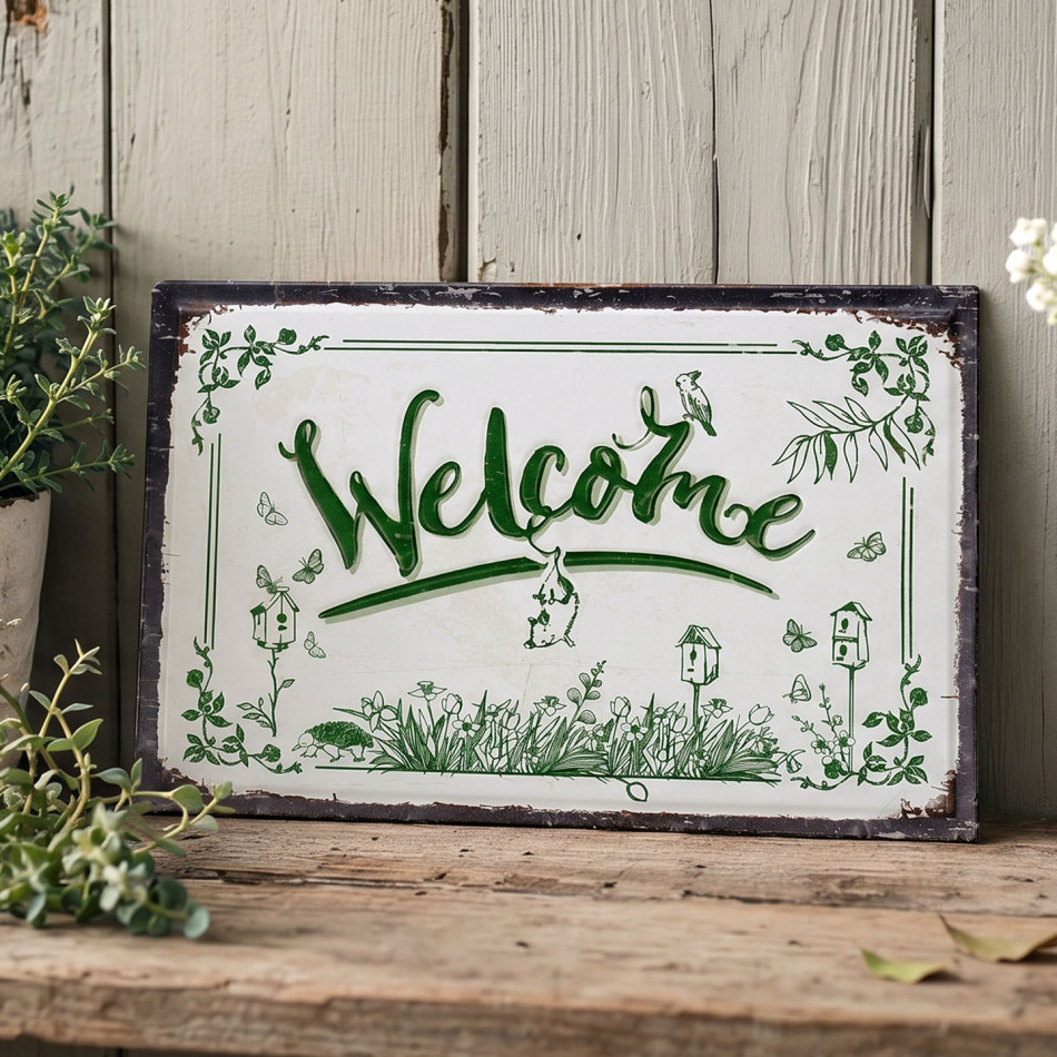Secret Garden Welcome Sign