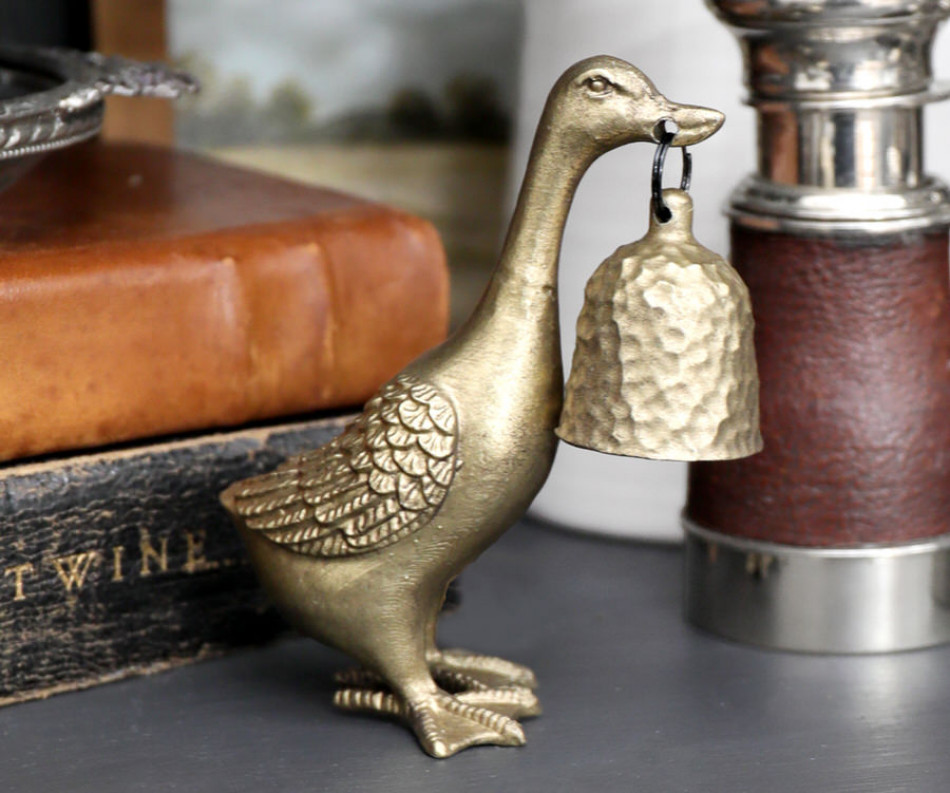 Darcy The Duck Gold Candle Snuffer