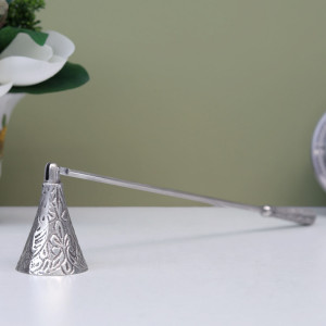 Les Fleur Silver Candle Snuffer, decorative lighting accessory