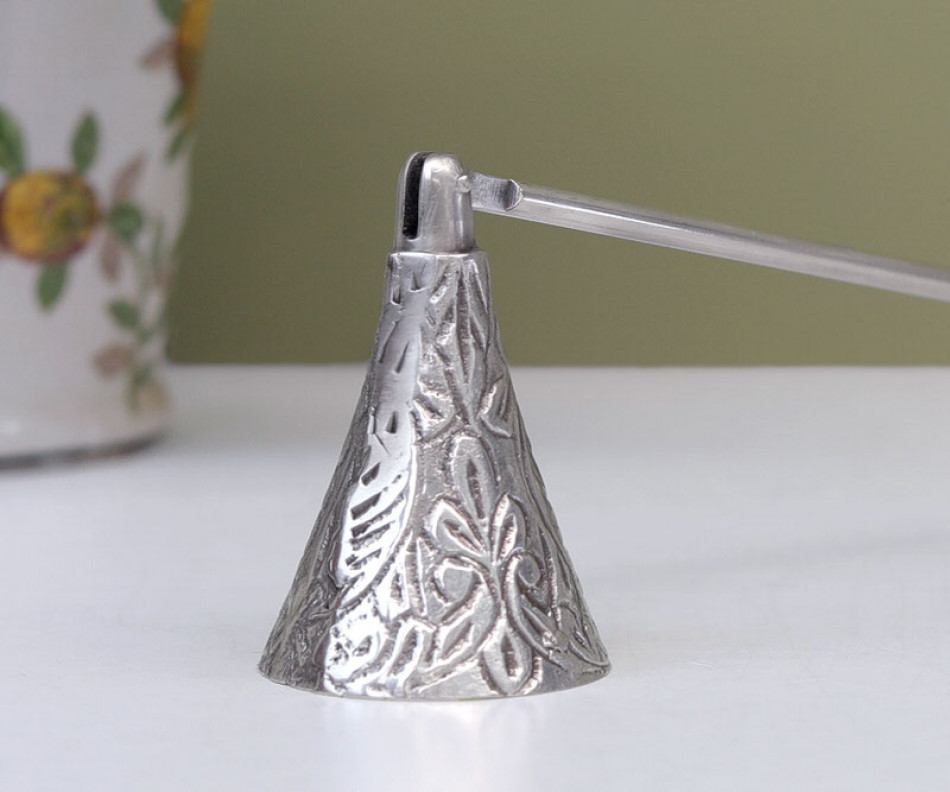 Les Fleur Silver Candle Snuffer