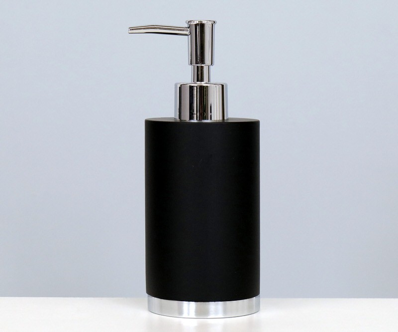 Noir Black & Chrome Soap Dispenser