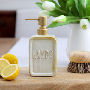 Croft 'Hands' Soap Dispenser, highlighting the product's distinctive form and defining design