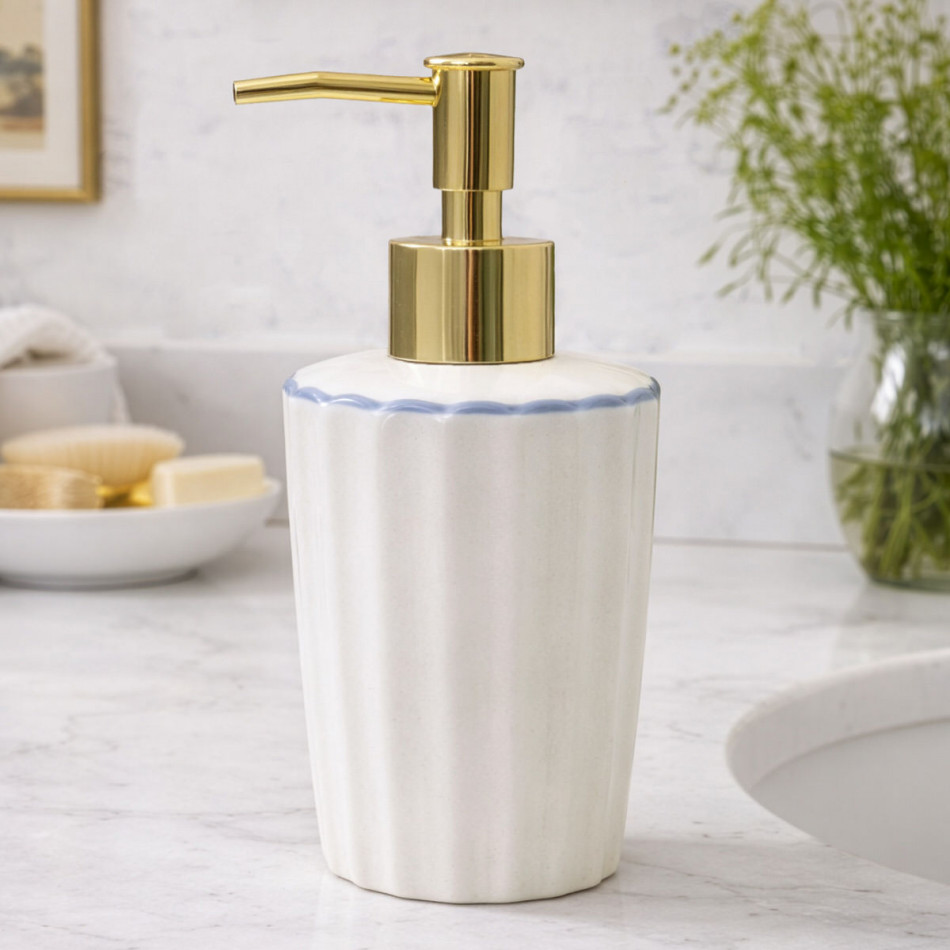 Adelia Fluted Soap Dispenser, bathroom accessory