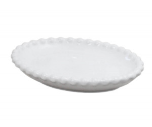 Louisa Beaded White Soap Dish / Trinket Dish