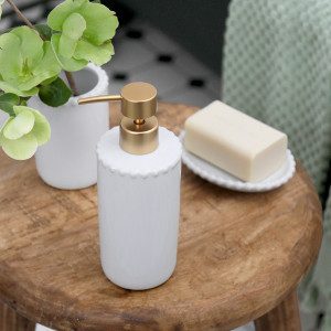 Louisa Beaded White Soap Dish / Trinket Dish, designed for practical dining use with an ornamental presentation