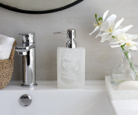 Parker White Resin Soap Dispenser