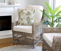 St Remo Rattan Armchair - Antique Grey