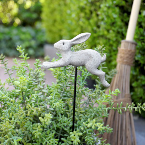Leaping Hare Garden Stake, highlighting the product's distinctive form and defining design