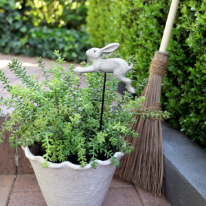 Leaping Hare Garden Stake, shown as a standalone product for clear identification