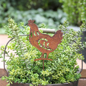 Tilbury Hen Garden Stake, decorative home accessory