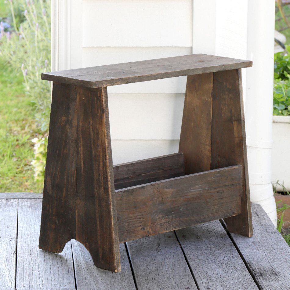 Stafford Wooden Porch Stool, indoor accent seating