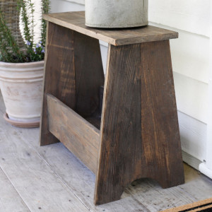 Stafford Wooden Porch Stool, an accent furniture piece designed to provide comfortable seating