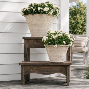 Stafford Wooden Step Stool, an accent furniture piece designed for seating